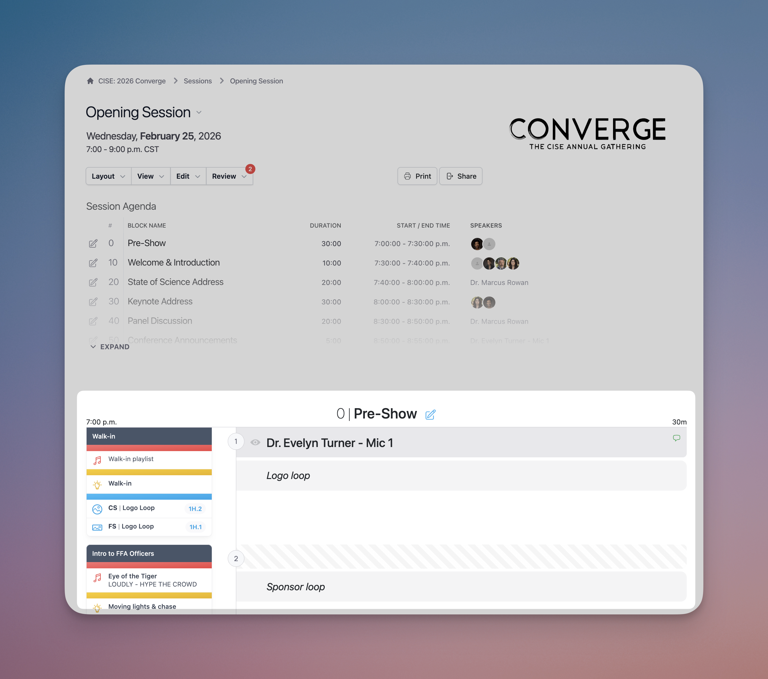 Example of the Full Script View button