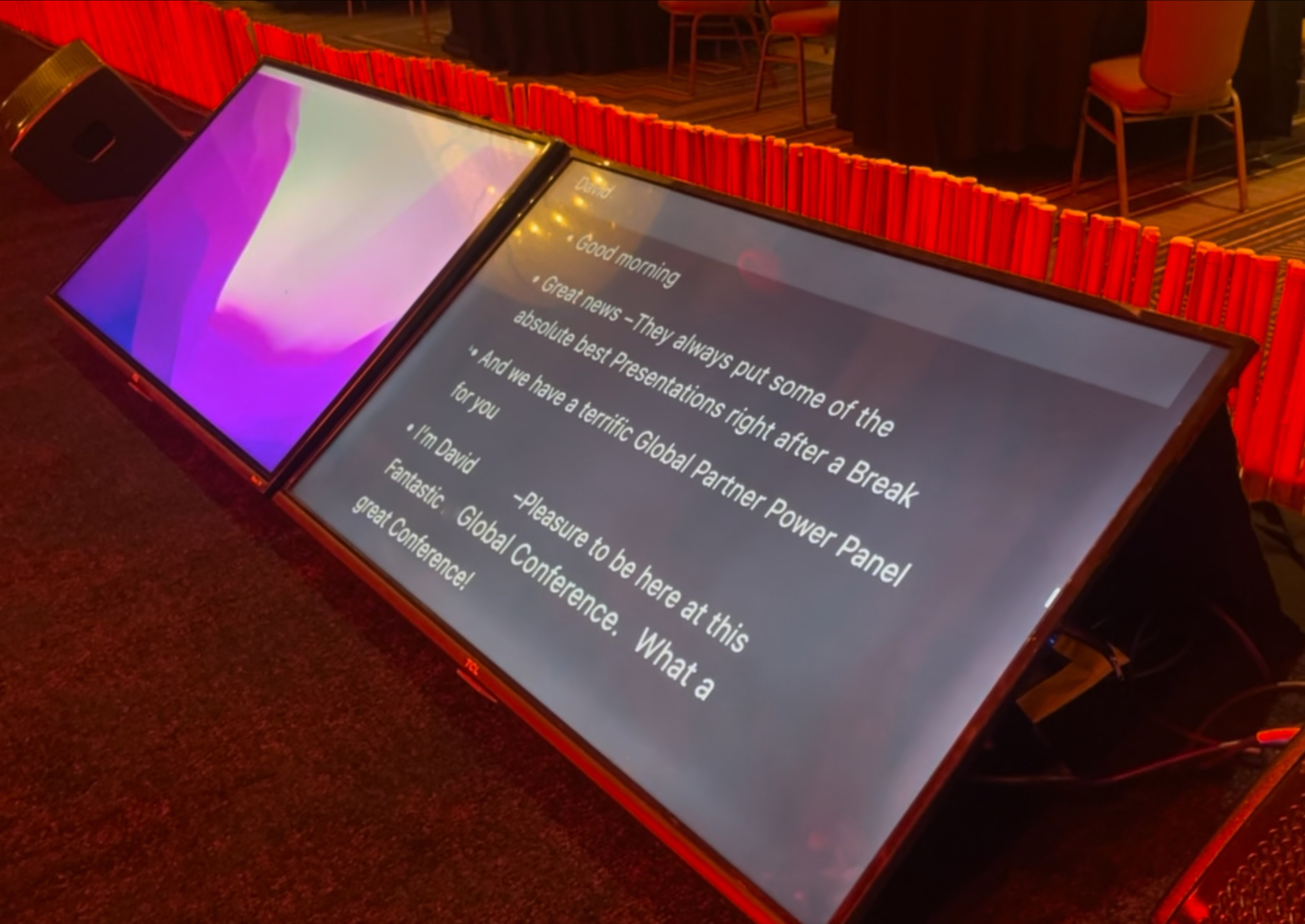 Example of Script Elephant teleprompter in action