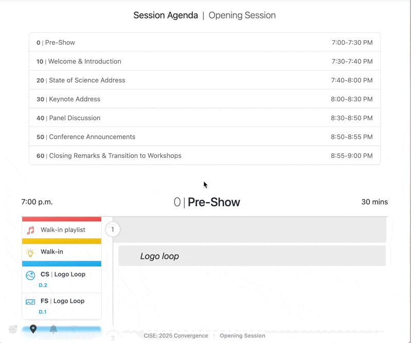 Example of the Full Script View